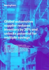 Global automotive supplier reduces inventory by 20% and unlocks potential for multiple savings