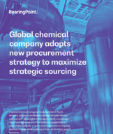 Global chemical company adopts new procurement strategy to maximize strategic sourcing